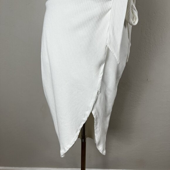 Lovers and Friends Arlo Midi Slit Sarong Wrap Dress Sleeveless White Size XS - Picture 3 of 11